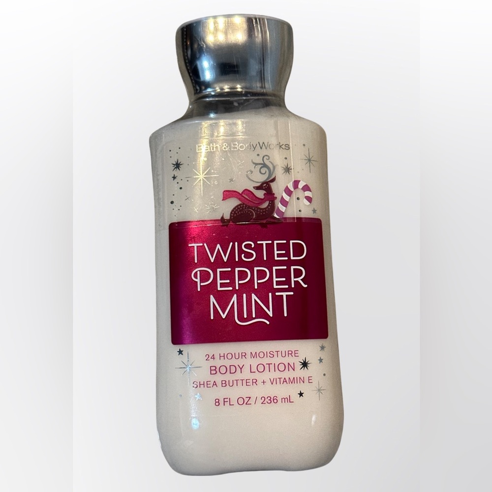Twisted Peppermint 8oz Bath and Body Works Body Lotion